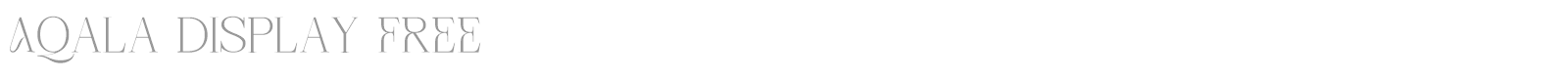 Aqala Display font preview